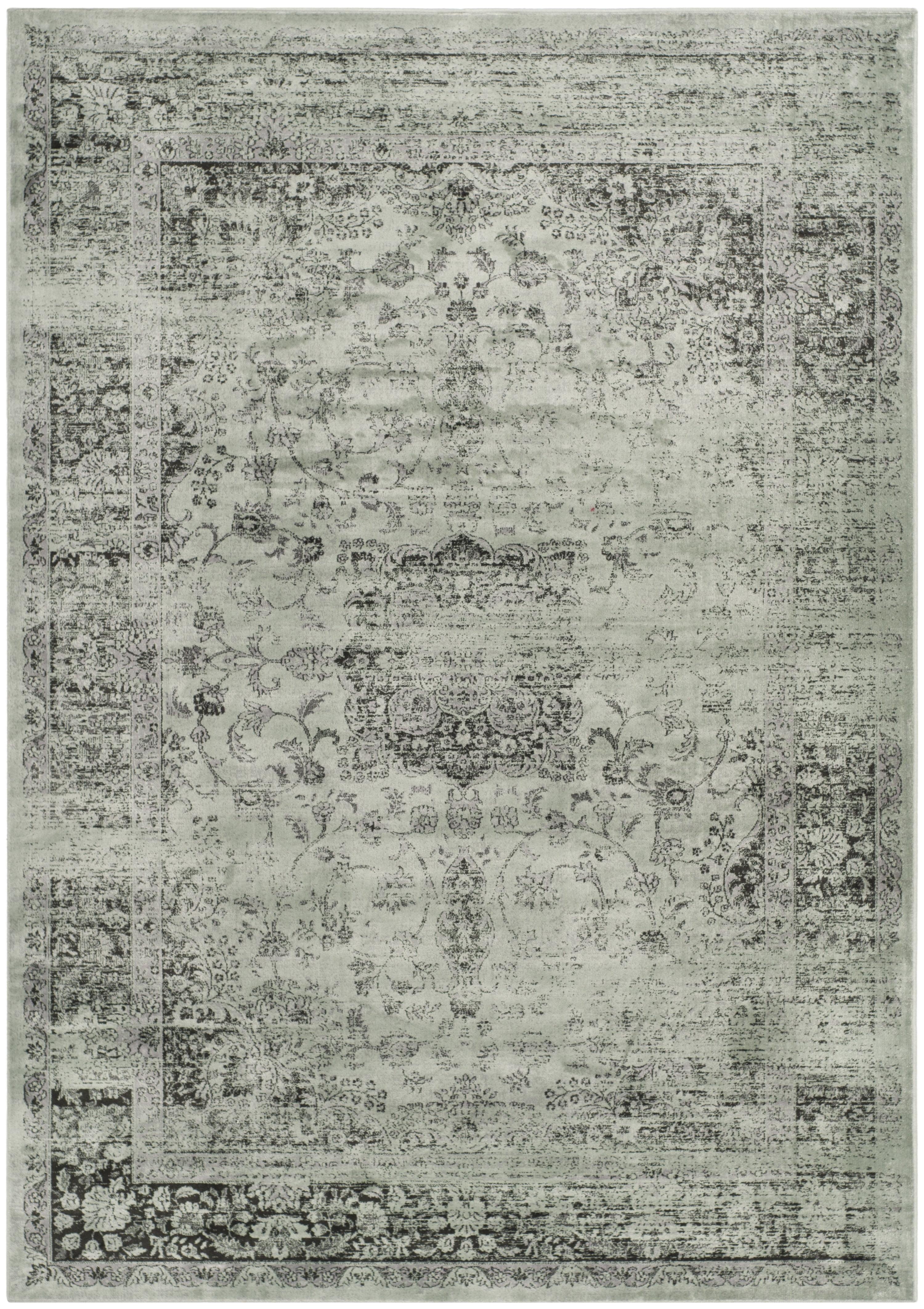 Vintage VTG113 Power Loomed Indoor Skid-Resistant Area Rug - Spruce - 4'x5'7" - Safavieh