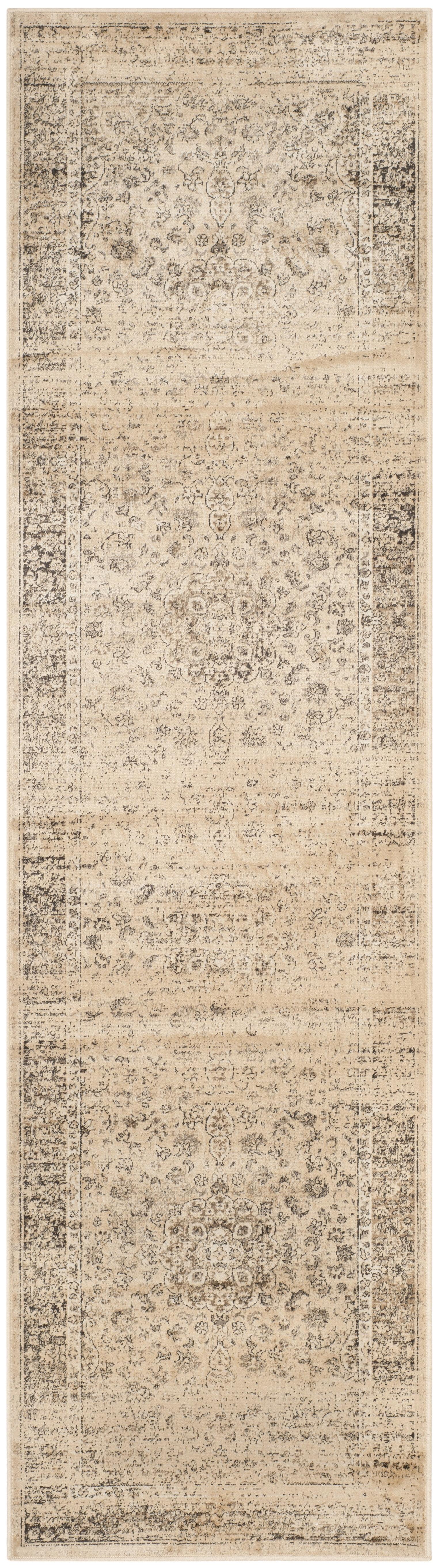 Vintage VTG113 Power Loomed Indoor Skid-Resistant Runner Rug - Warm Beige - 2'2"x9' - Safavieh