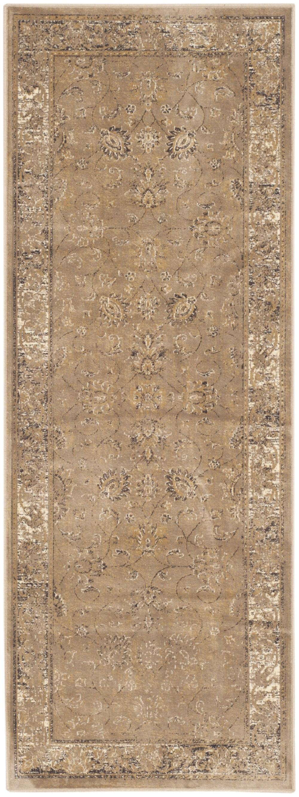 Vintage VTG117 Power Loomed Indoor Skid-Resistant Accent Rug - Taupe - 3'3"x5'7" - Safavieh