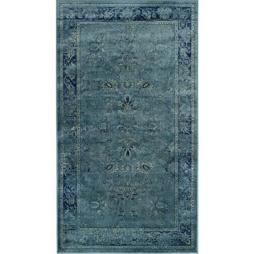 Vintage VTG117 Power Loomed Area Rug - Turquoise/Multi - 3'3"x5'7" - Safavieh.