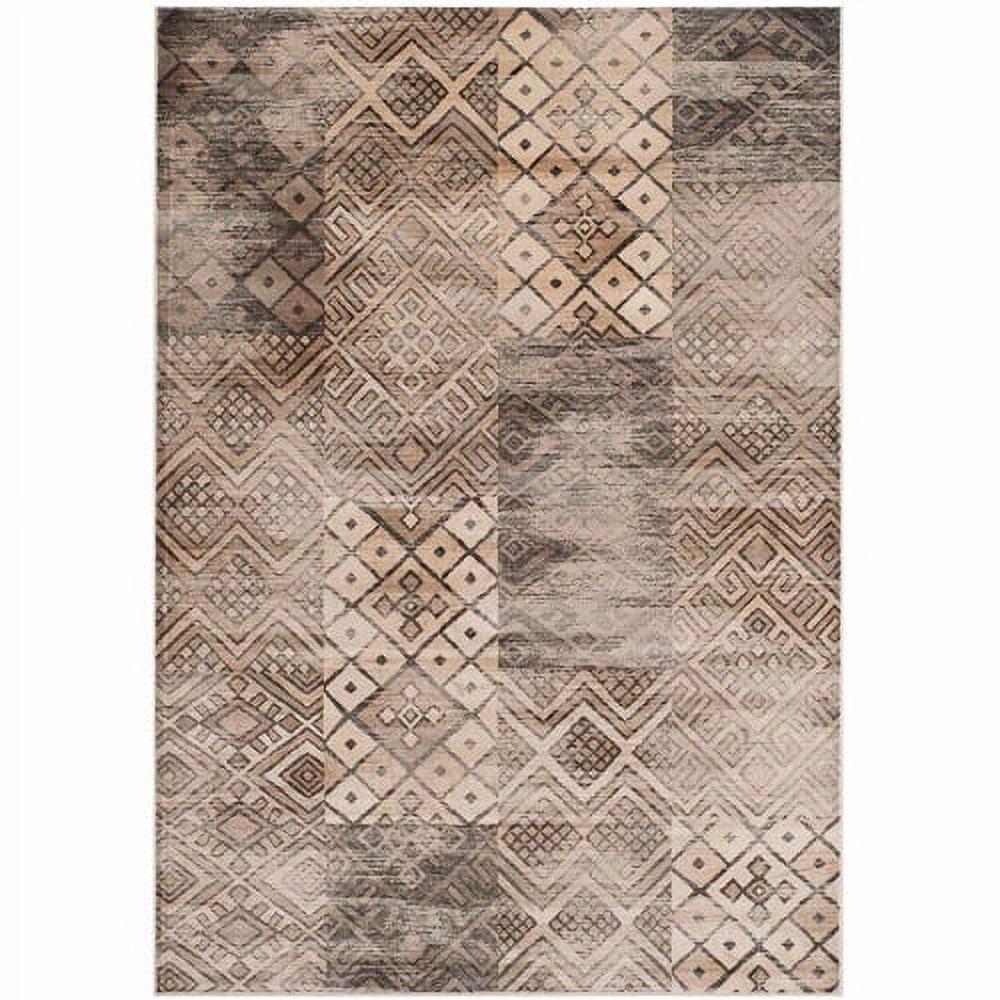 Vintage VTG121 Power Loomed Area Rug Stone 5'-3" X 7'-6" - Safavieh.