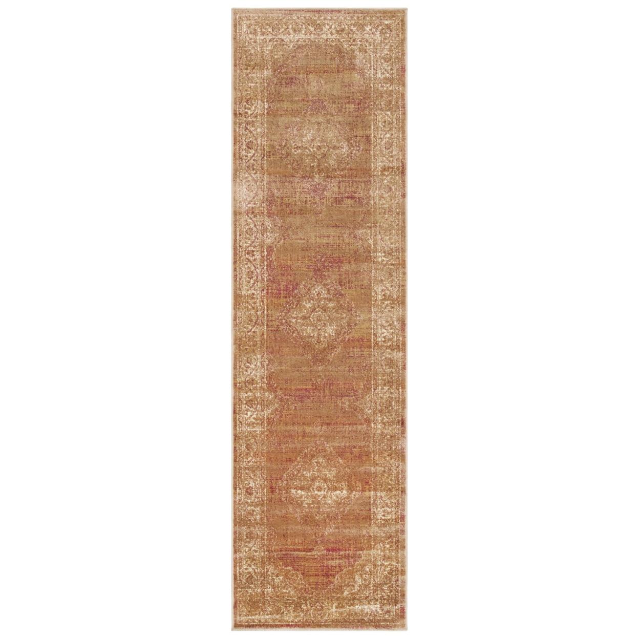 Vintage VTG112 Power Loomed Indoor Skid-Resistant Runner Rug - Taupe - 2'2"x7'2" - Safavieh