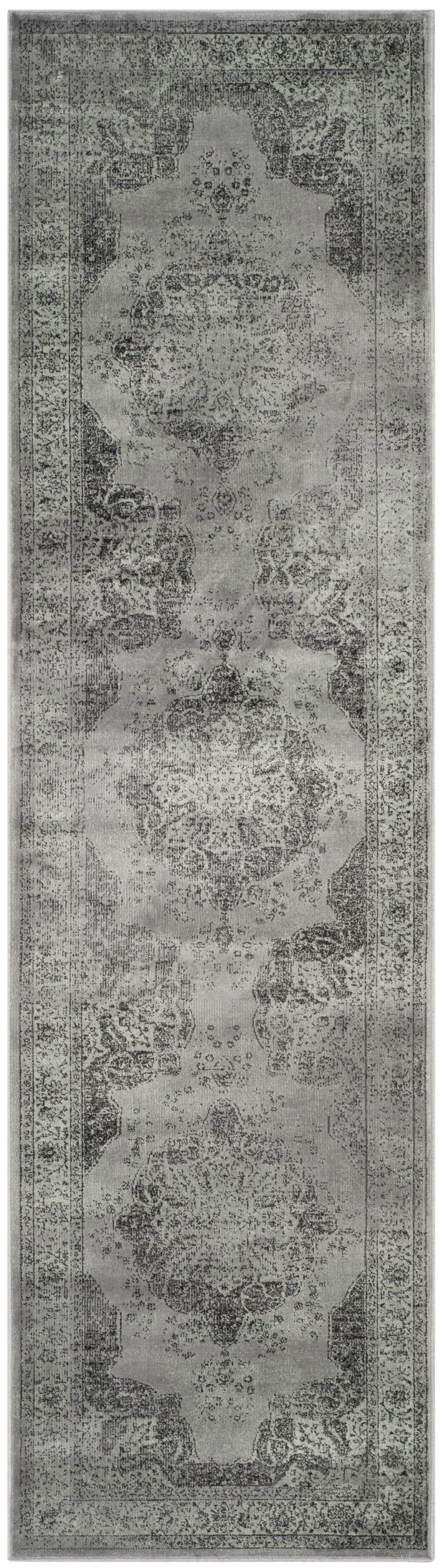 SAFAVIEH Vintage Lamont Traditional Runner Rug, Grey/Multi, 2'2" x 16'