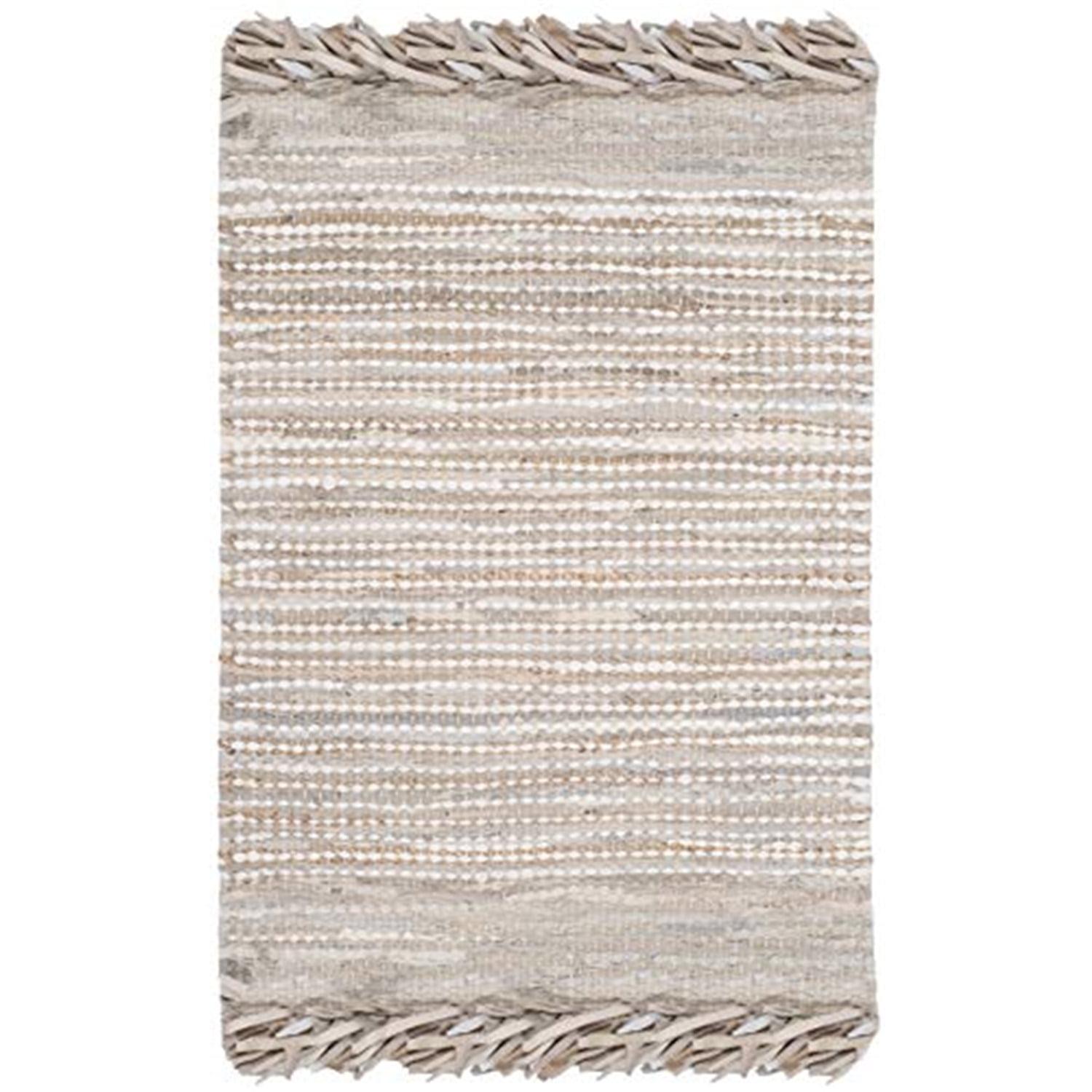 Vintage Leather VTL373 Hand Woven Accent Rug - Beige/Multi - 2'x3' - Safavieh.