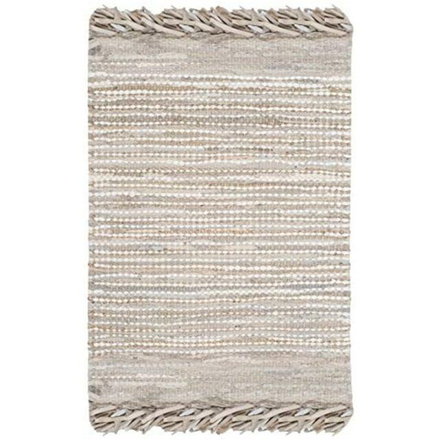 Vintage Leather VTL373 Hand Woven Accent Rug - Beige/Multi - 2'x3' - Safavieh.