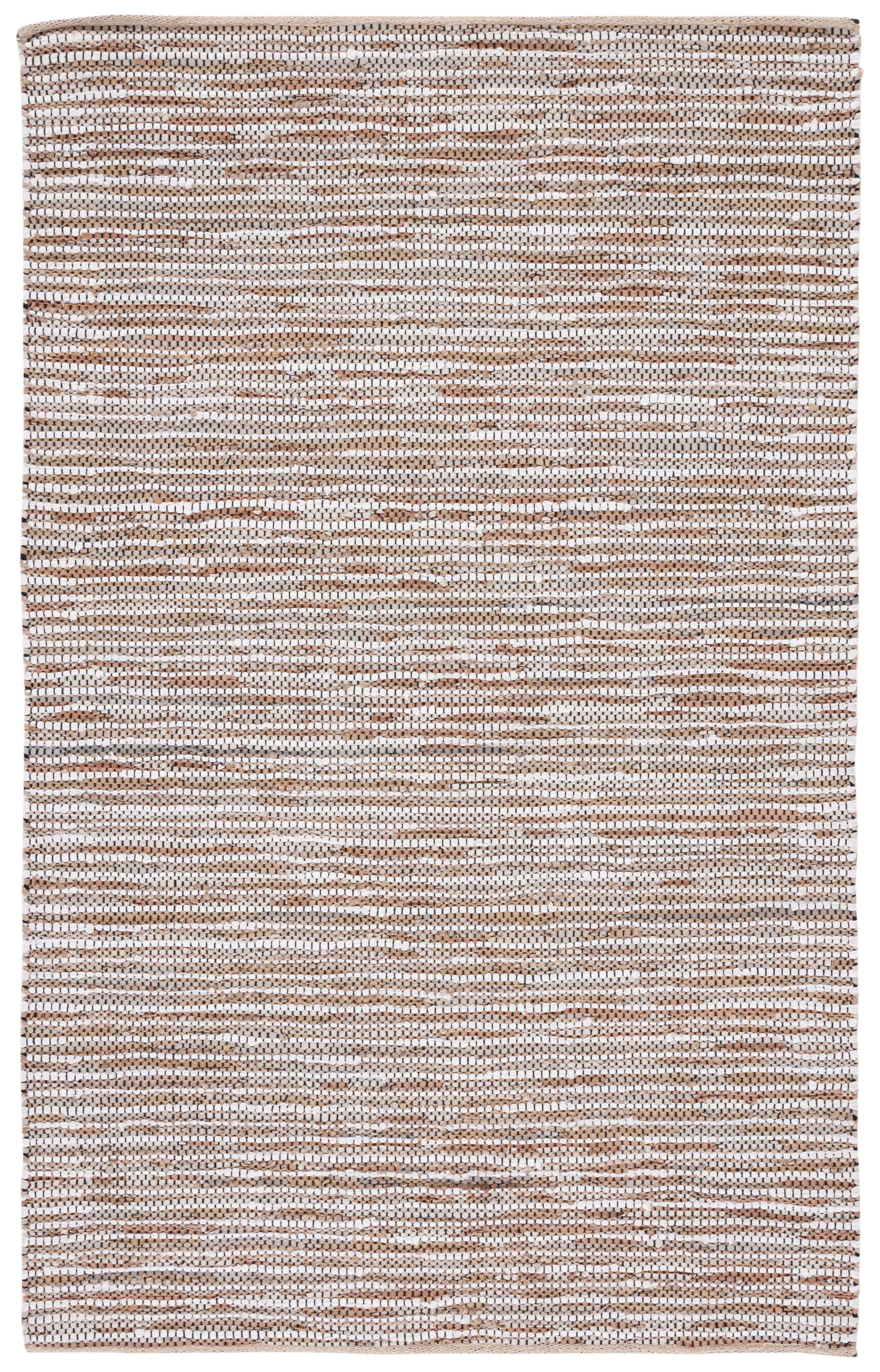 Vintage Leather VTL205 Hand Woven Area Rug - Beige/Ivory - 8'x10' - Safavieh.