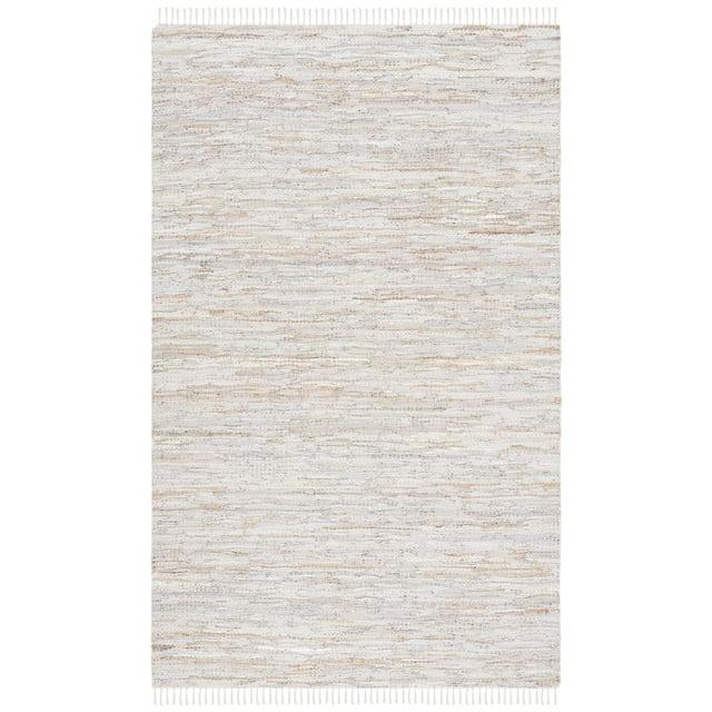SAFAVIEH Vintage Leather Christal Solid Area Rug, Beige, 5' x 8'