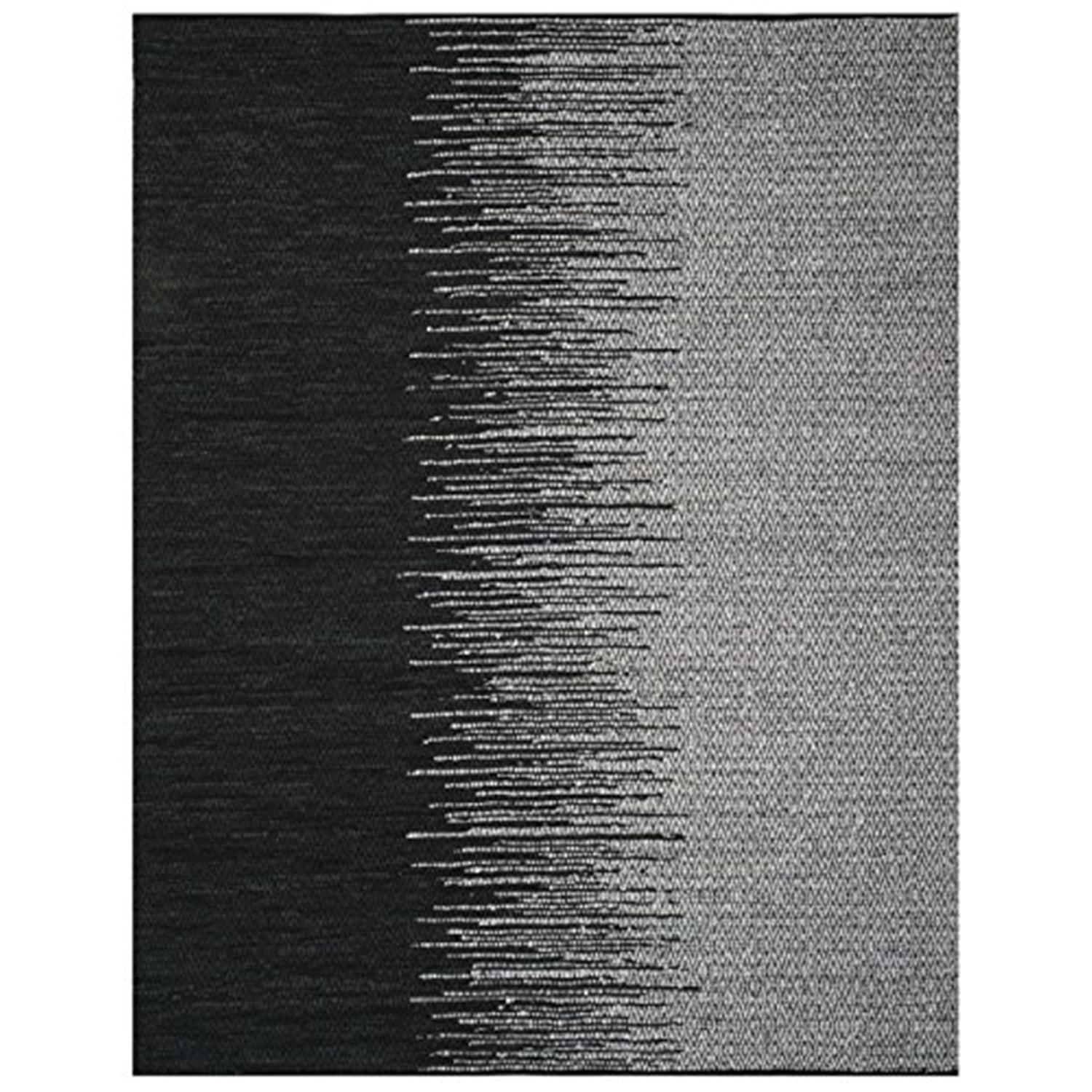 Vintage Leather VTL388 Hand Woven Indoor Area Rug - Light Grey/Black - 8'x10' - Safavieh