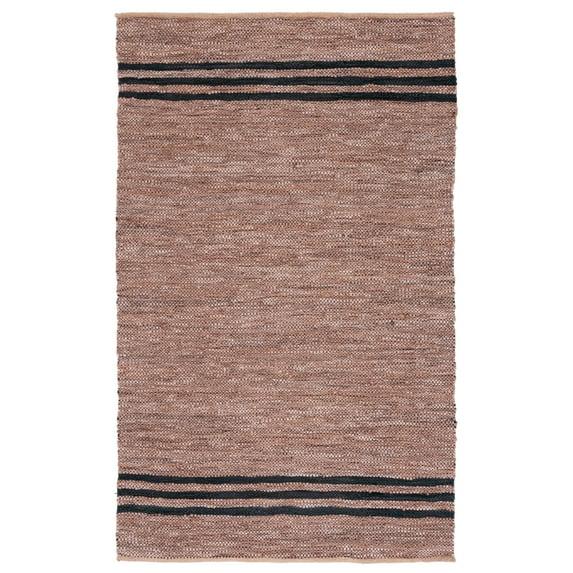 SAFAVIEH Vintage Leather VTL400T Brown / Black Rug