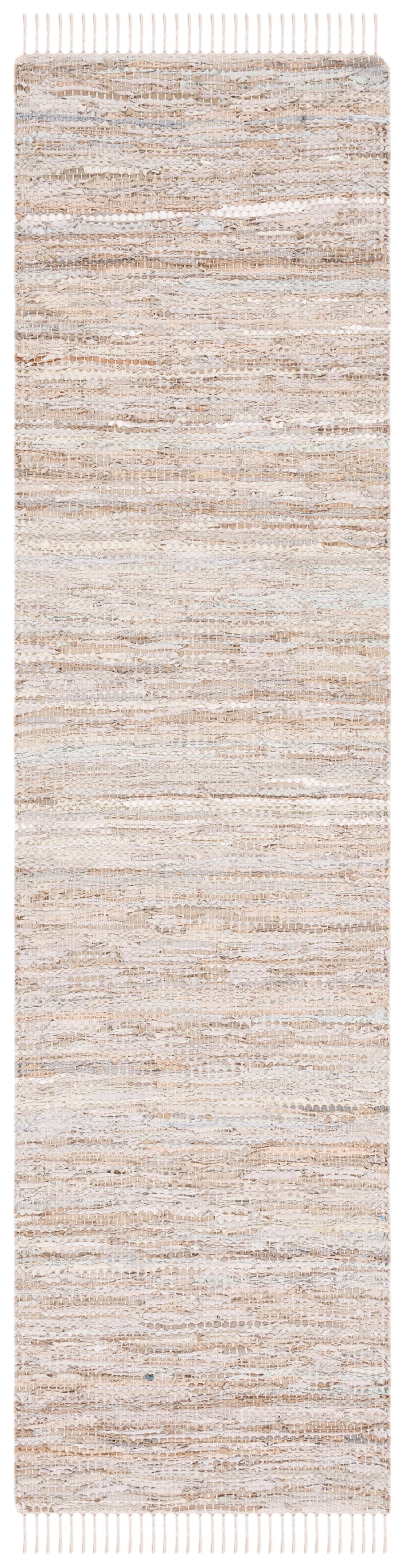 SAFAVIEH Vintage Leather Christal Solid Runner Rug, Beige, 2'3" x 9'