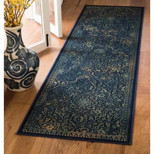 SAFAVIEH Vintage Mirko Traditional Runner Rug, Blue/Yellow, 2'2" x 8'