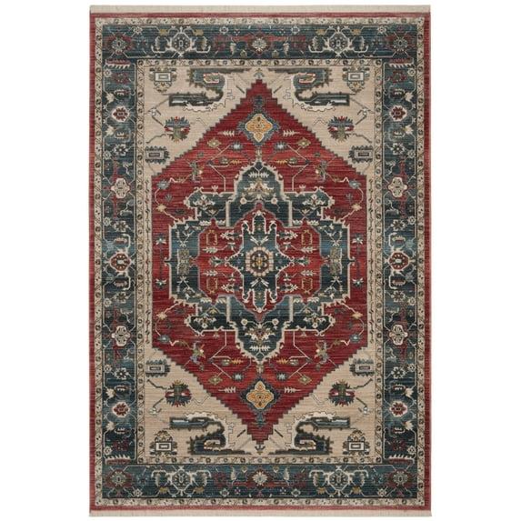 Vintage Persian VTP477 Power Loomed Area Rug - Red/Blue - 5'x7'6" - Safavieh.