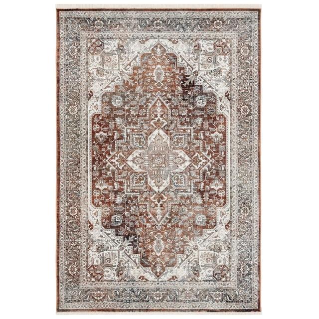 Vintage Persian VTP611 Power Loomed Area Rug - Red/Ivory - 5'3"x7'7" - Safavieh.