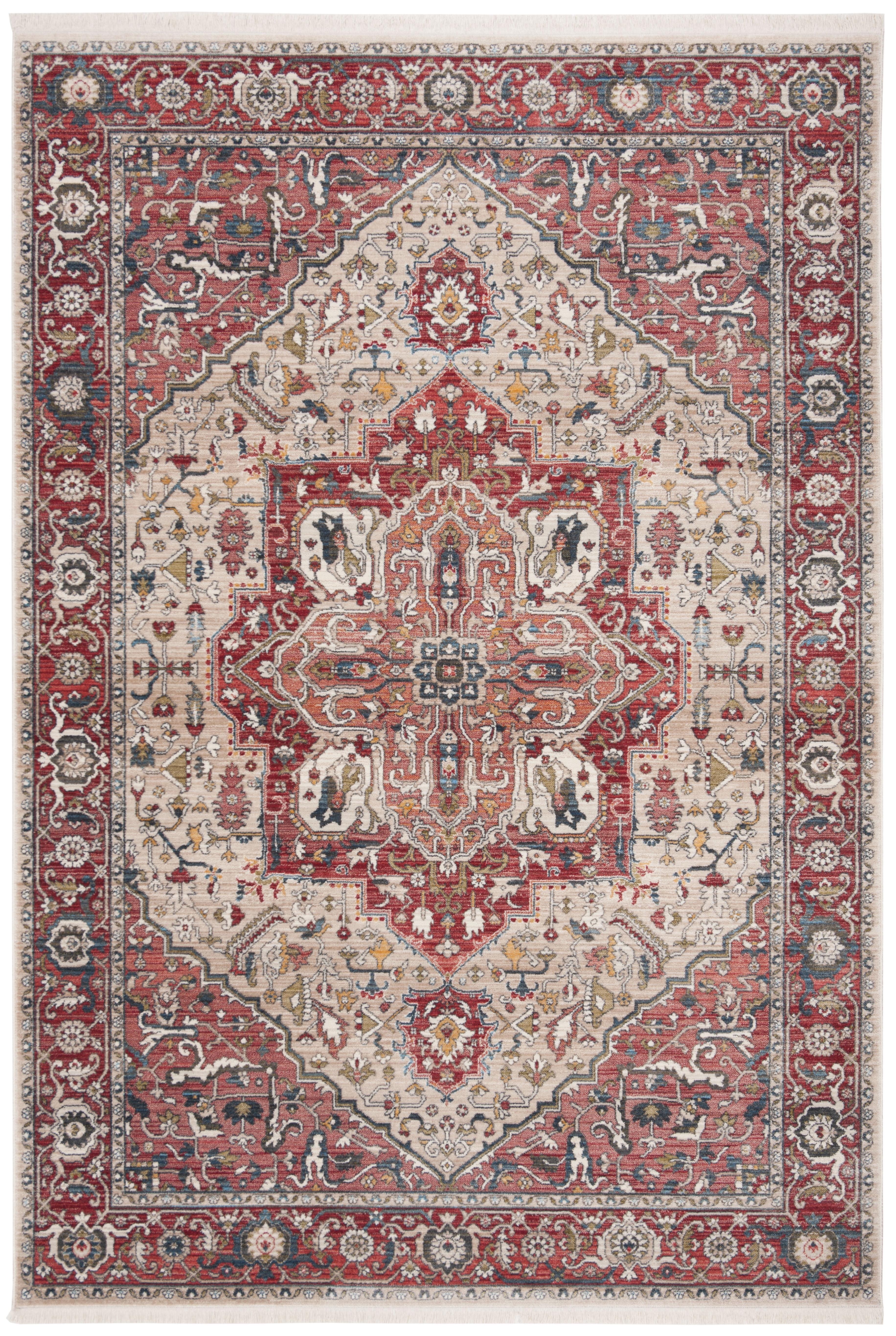 Vintage Persian VTP479 Power Loomed Indoor Accent Rug - Red/Ivory - 3'x5' - Safavieh