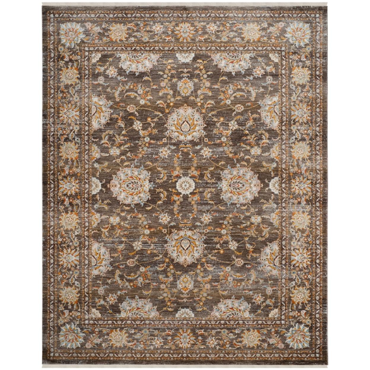 Vintage Persian VTP469 Power Loomed Indoor Accent Rug - Brown/Multi - 3'x5' - Safavieh