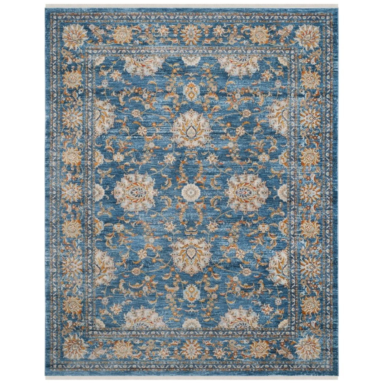 Vintage Persian VTP469 Power Loomed Indoor Accent Rug - Turquoise/Multi - 3'x5' - Safavieh