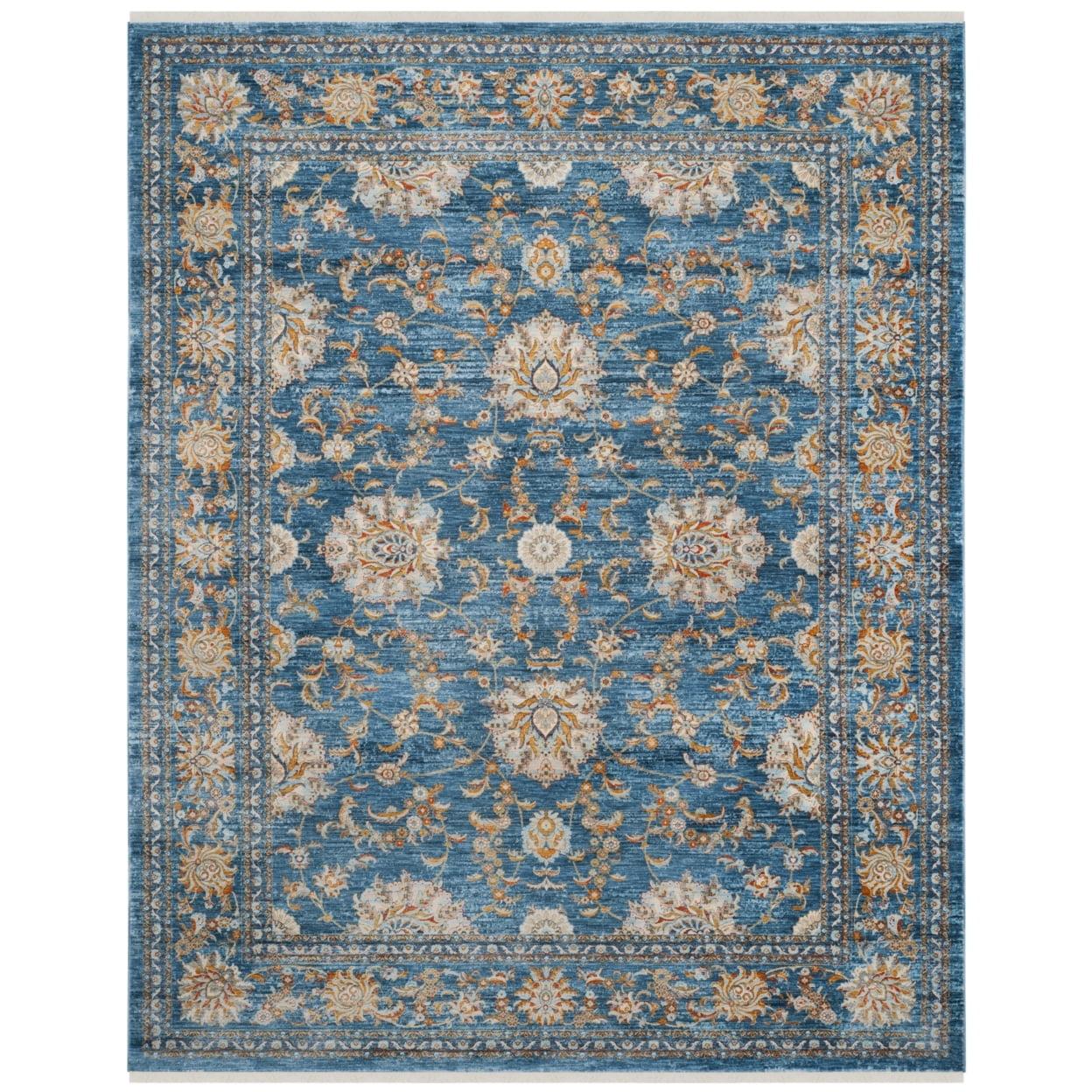 Vintage Persian VTP469 Power Loomed Indoor Area Rug - Turquoise/Multi - 8'x10' - Safavieh.