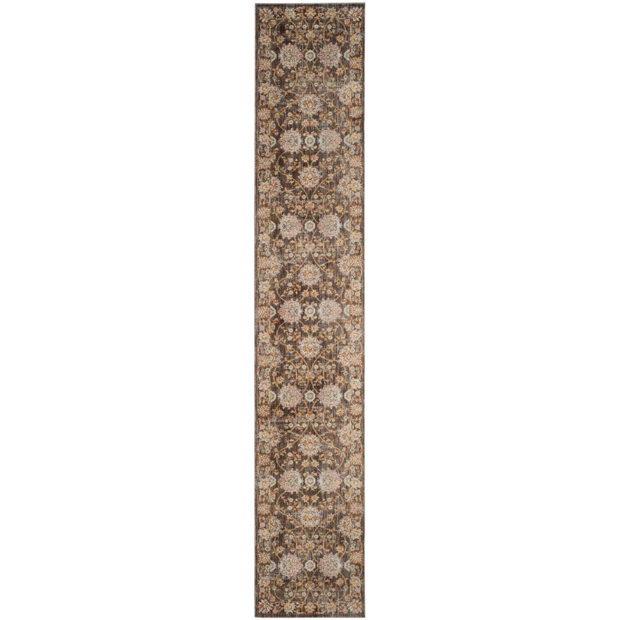 Vintage Persian VTP469 Power Loomed Indoor Runner Rug - Brown/Multi - 2'2"x12' - Safavieh