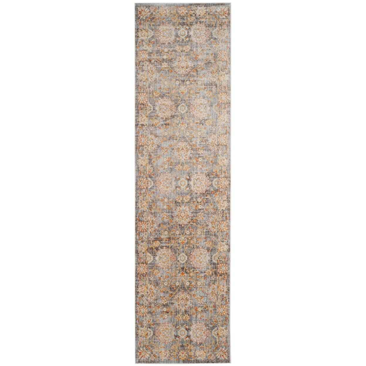 Vintage Persian VTP469 Power Loomed Indoor Runner Rug - Light Brown/Multi - 2'2"x12' - Safavieh