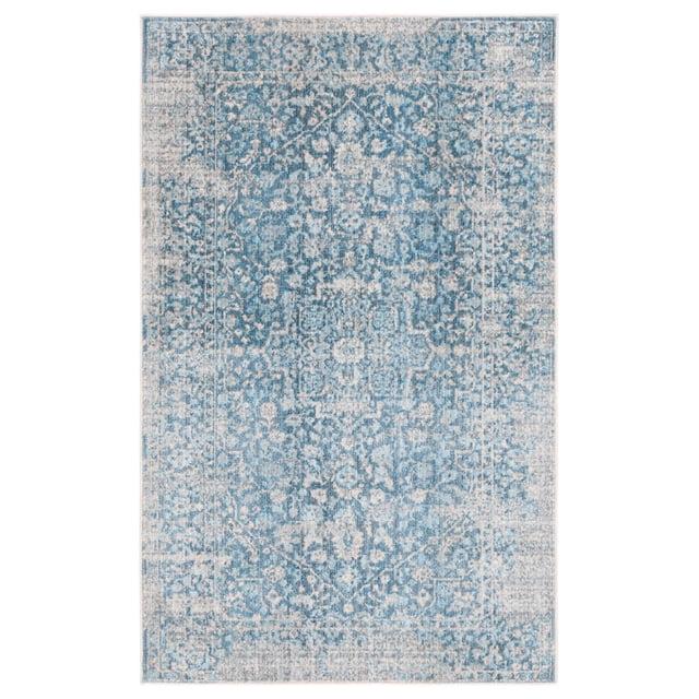 Vintage Persian VTP484 Power Loomed Indoor Accent Rug - Blue/Ivory - 2'6"x4' - Safavieh