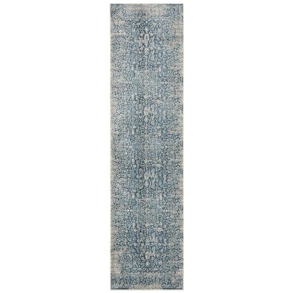 Vintage Persian VTP484 Power Loomed Indoor Accent Rug - Blue/Ivory - 2'x5' - Safavieh