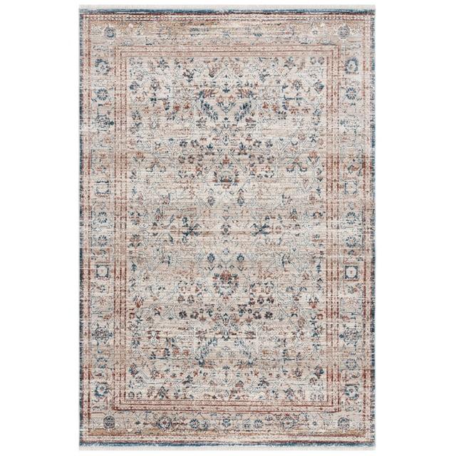 Vintage Persian VTP427 Power Loomed Area Rug - Beige/Rust - 6'x9' - Safavieh.