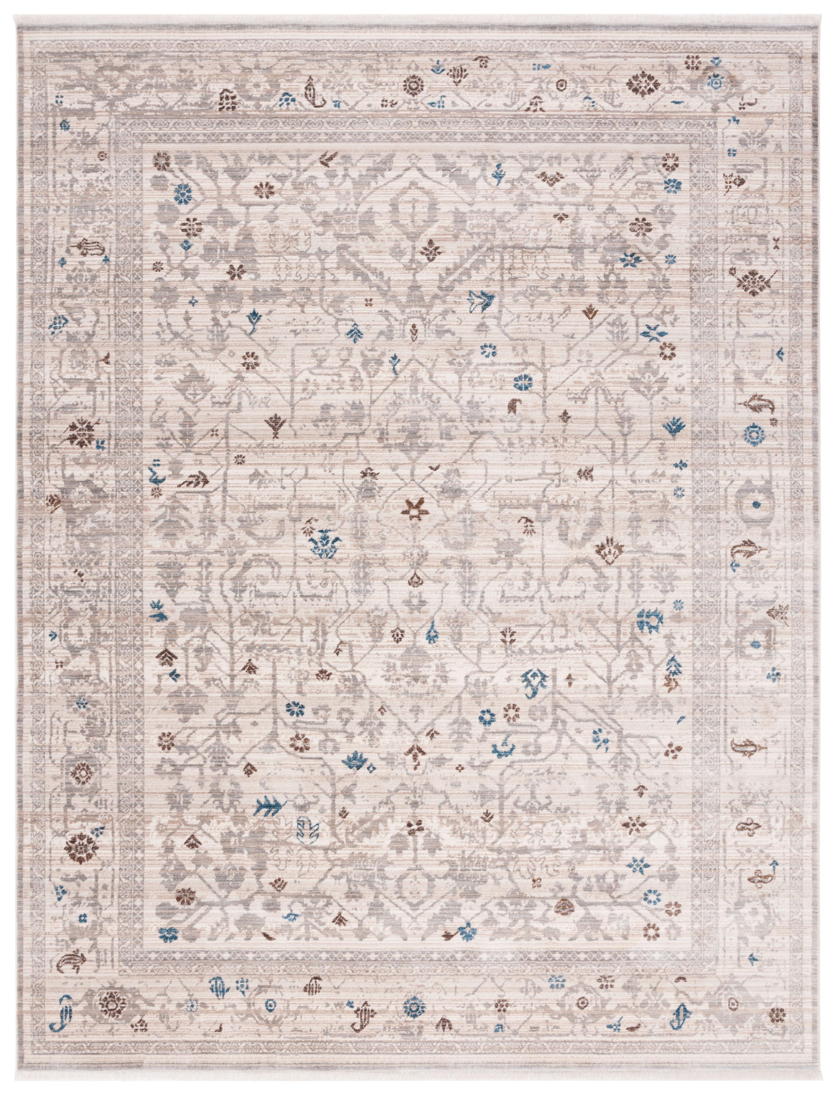 Vintage Persian VTP427 Power Loomed Area Rug - Ivory/Light Grey - 8'x10' - Safavieh.