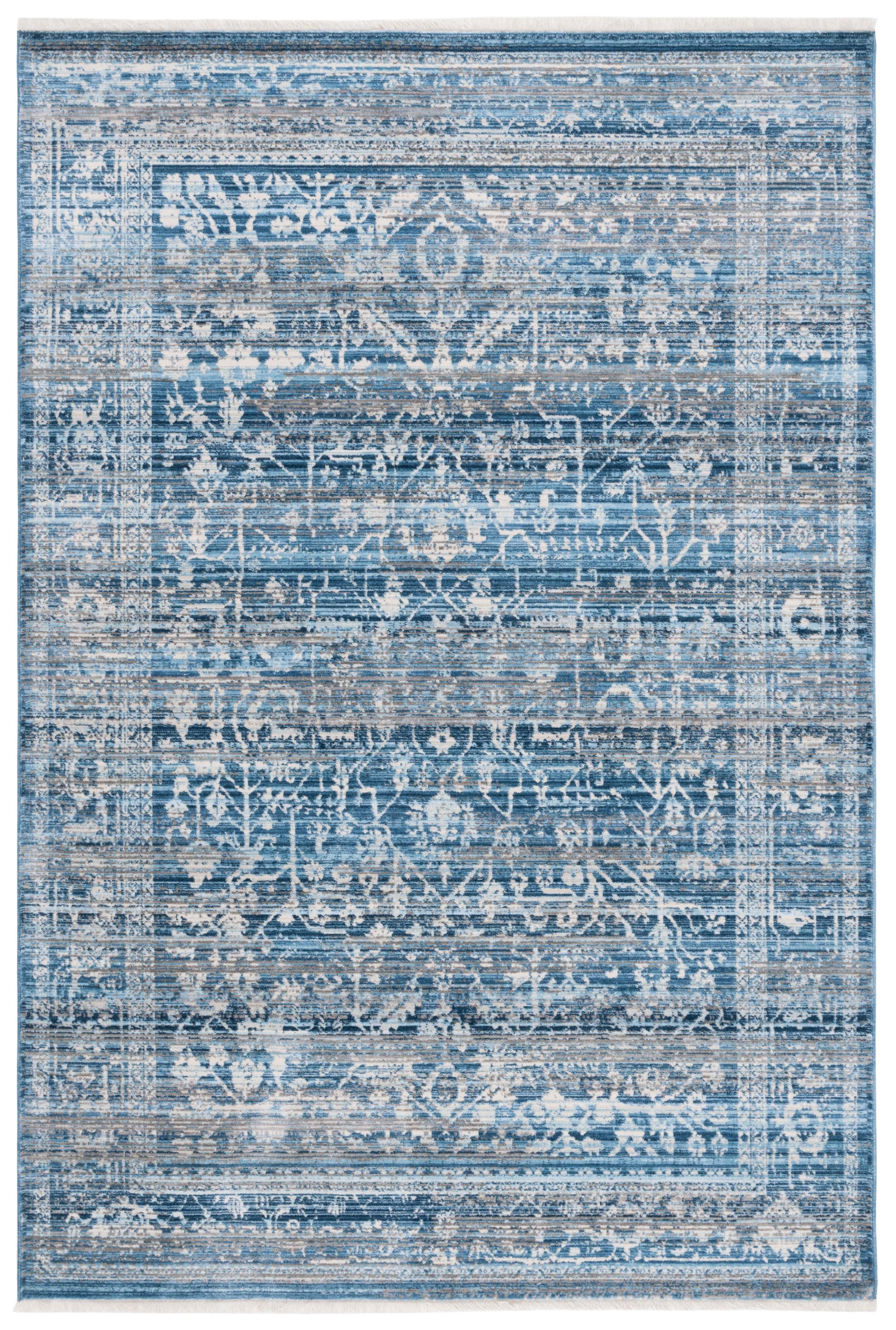 Vintage Persian VTP427 Power Loomed Area Rug - Navy/Ivory - 5'x7'6" - Safavieh.