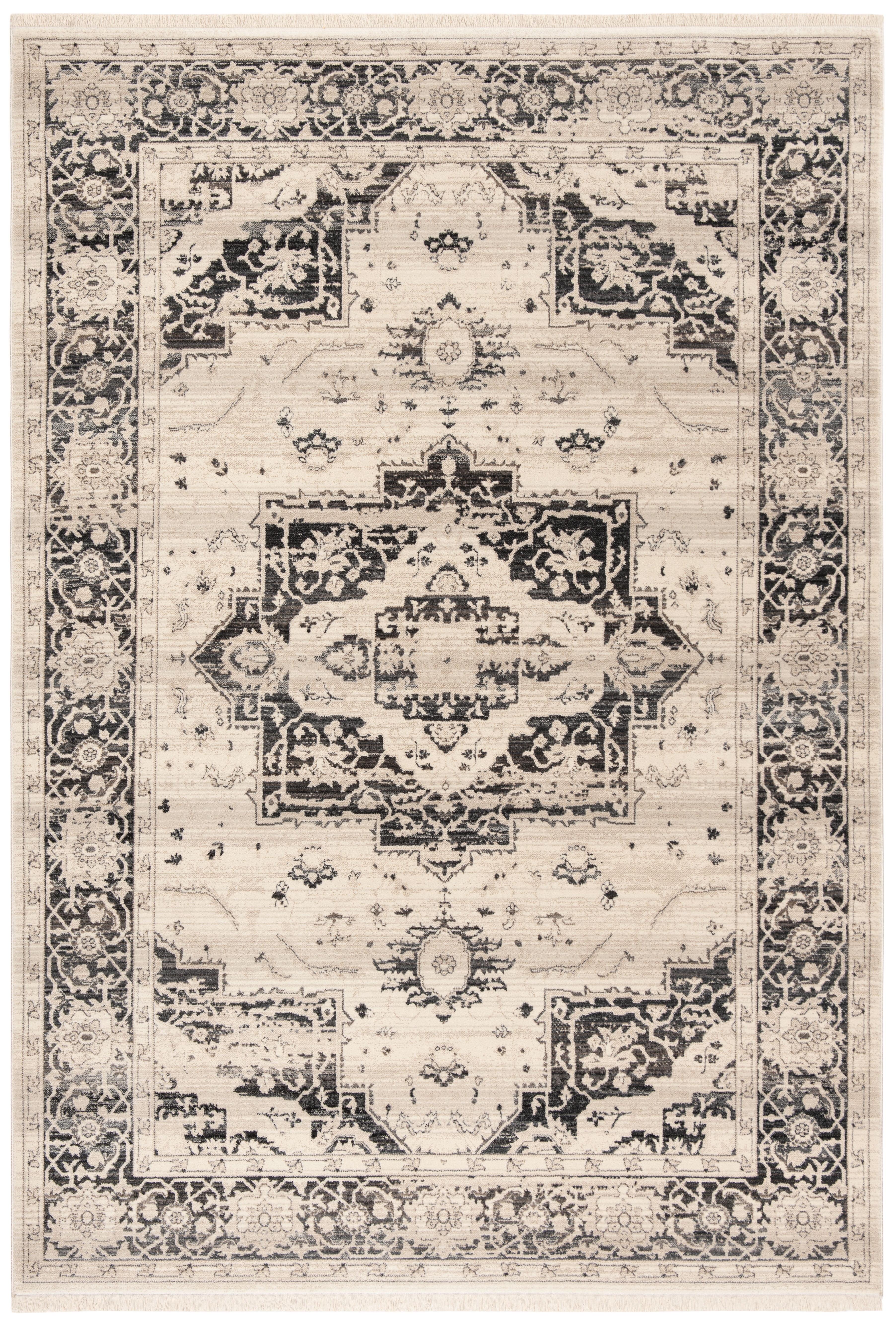 Vintage Persian VTP447 Power Loomed Indoor Area Rug - Grey/Blue - 6'x9' - Safavieh.