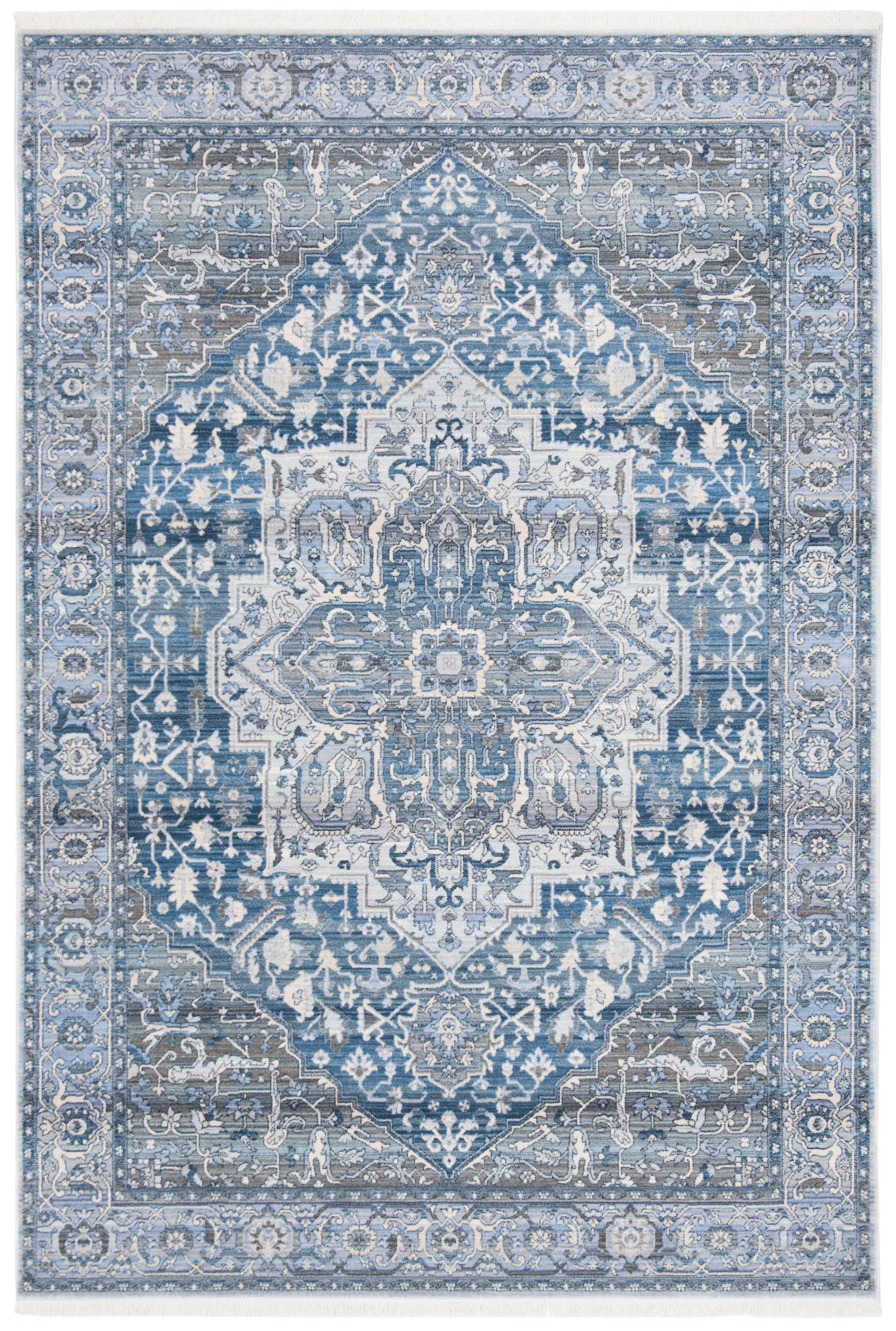 Vintage Persian VTP479 Power Loomed Indoor Accent Rug - Charcoal/Blue - 3'x5' - Safavieh
