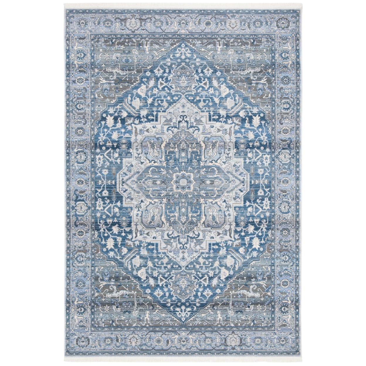 Vintage Persian VTP479 Power Loomed Indoor Accent Rug - Charcoal/Blue - 3'x5' - Safavieh