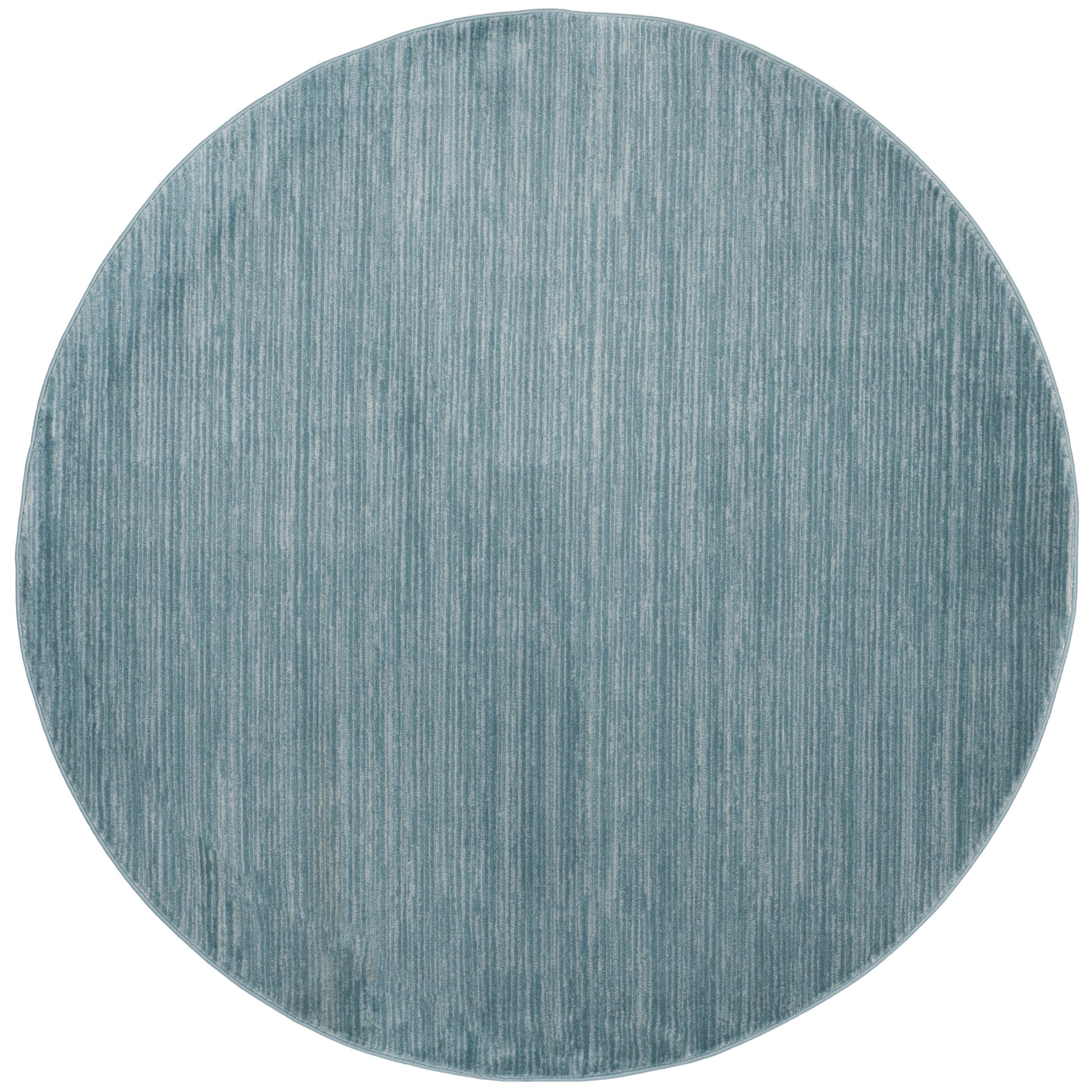 SAFAVIEH Vision Adrasteia Overdyed Solid Area Rug, 11' x 11' Round, Aqua