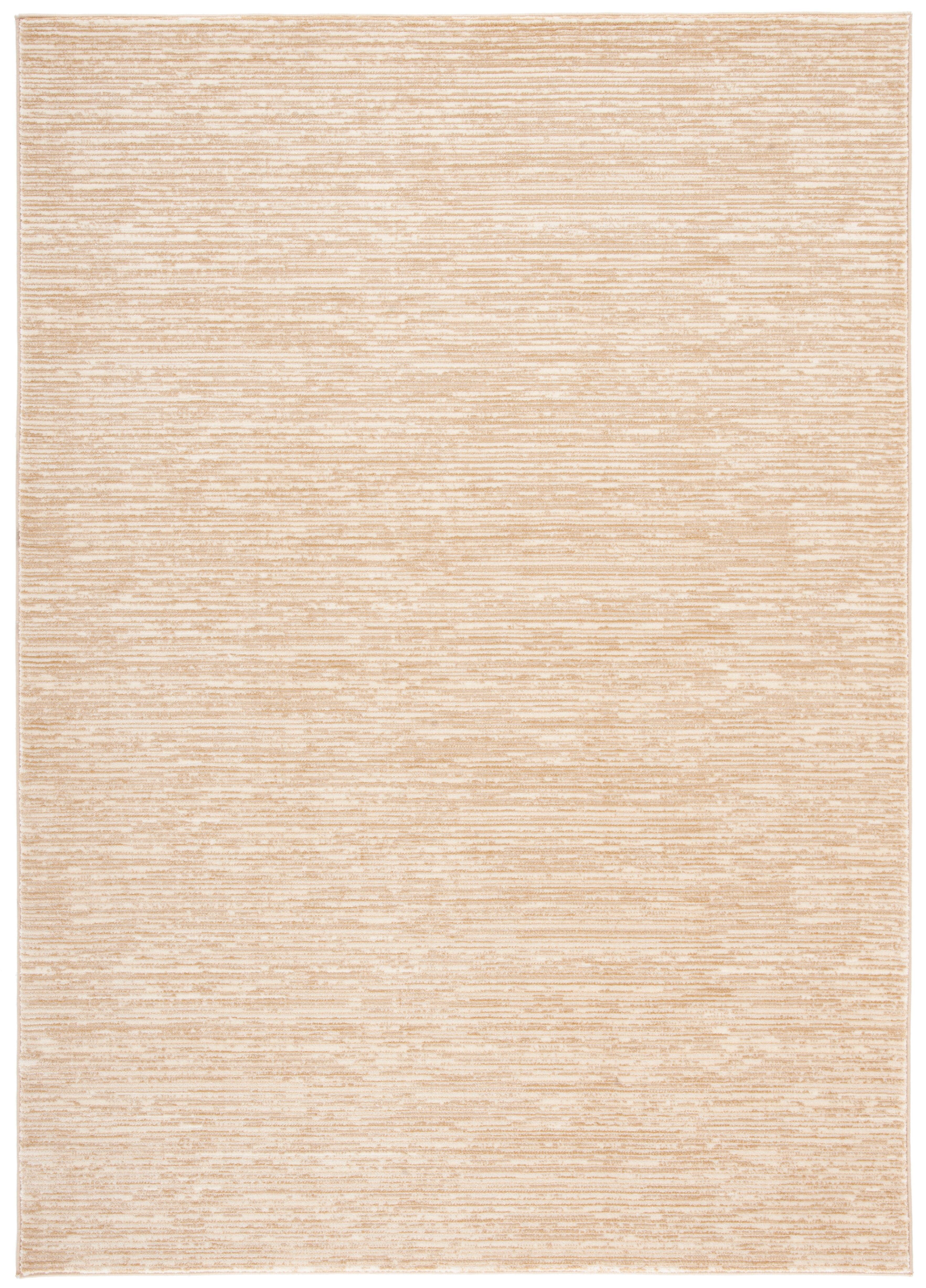 Beige Rectangular Stain-Resistant Synthetic Area Rug 2' x 3'