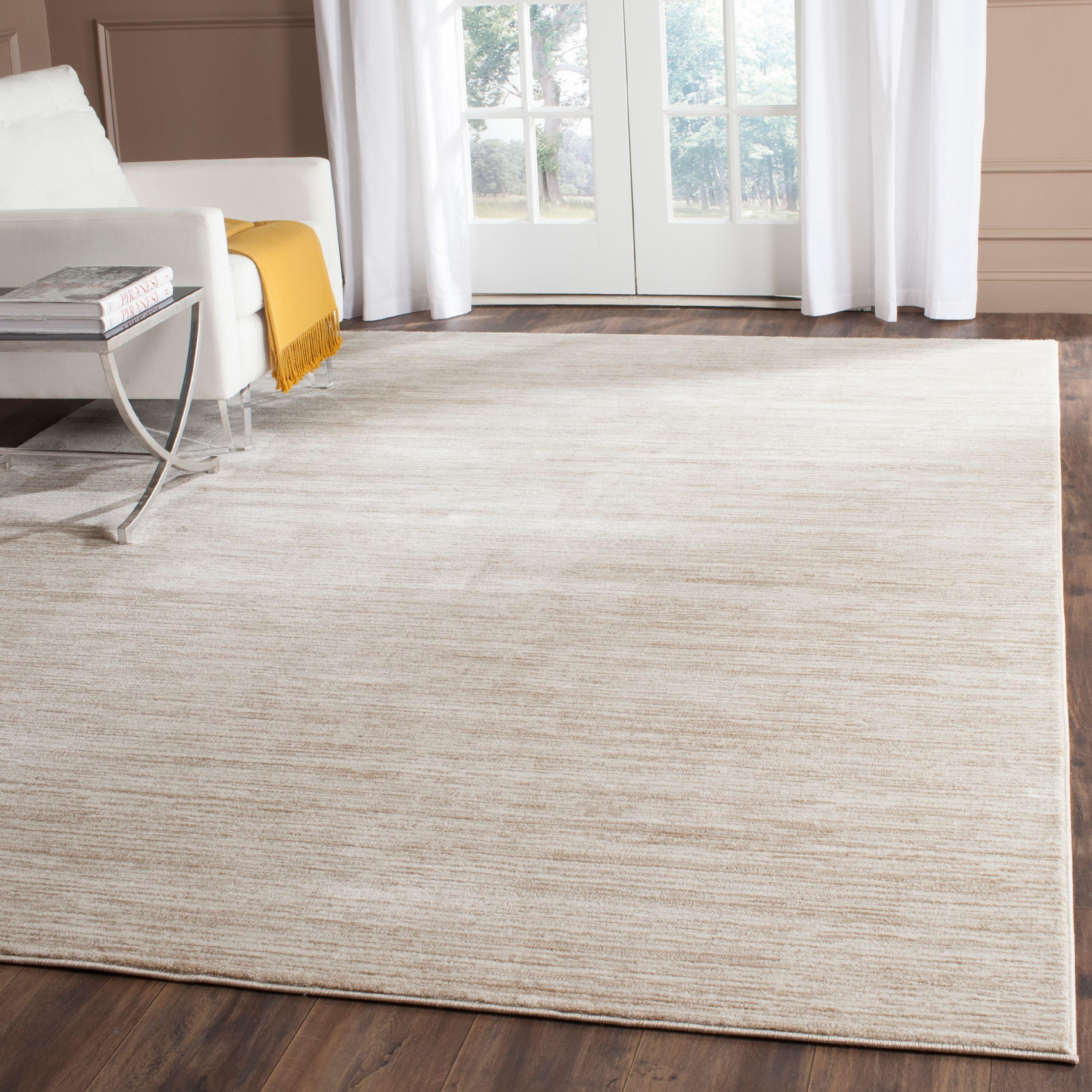 SAFAVIEH Vision Adrasteia Overdyed Solid Area Rug, Cream, 6'7" x 6'7" Square