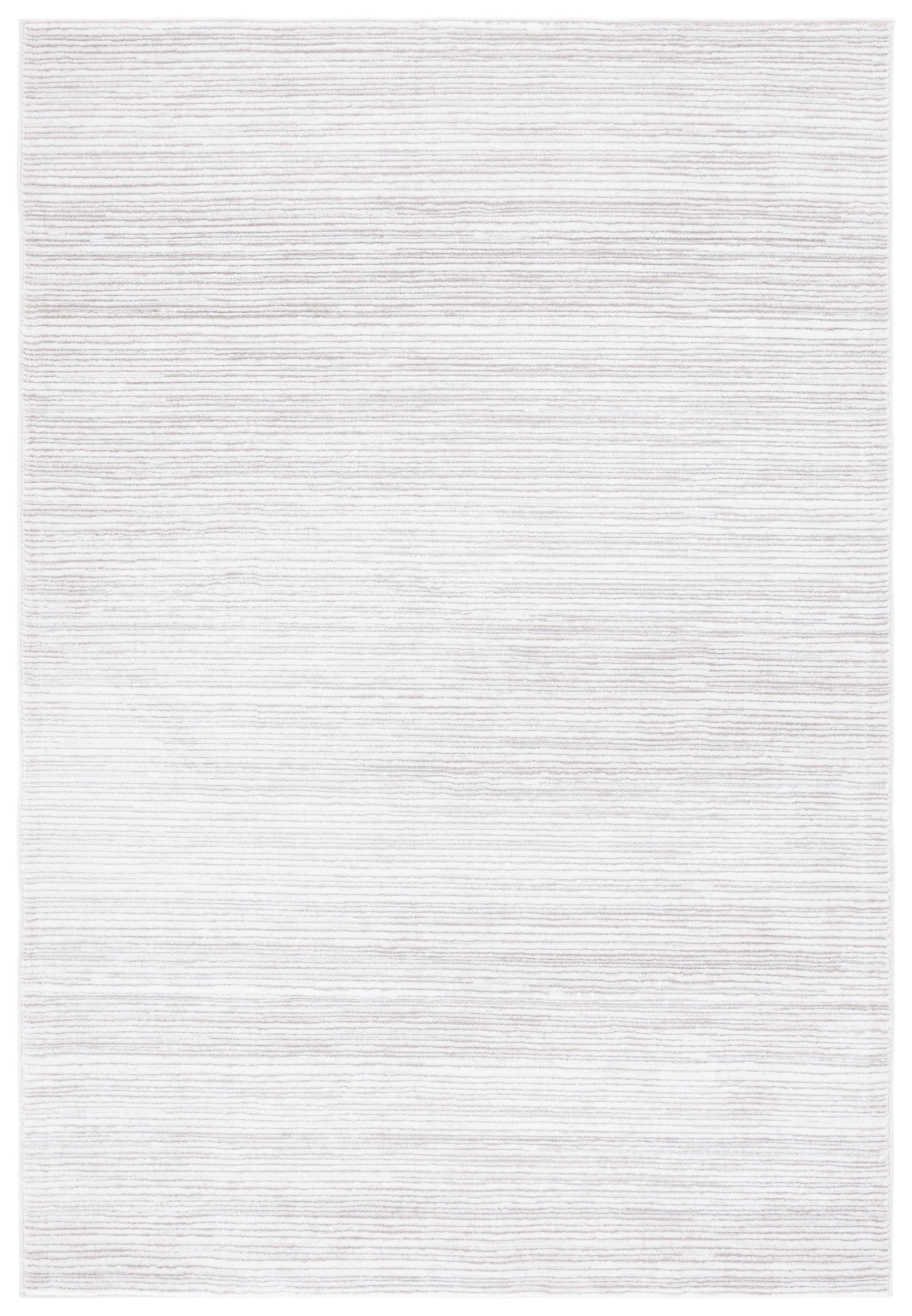 Ivory Synthetics Round Hand-Knotted Accent Rug