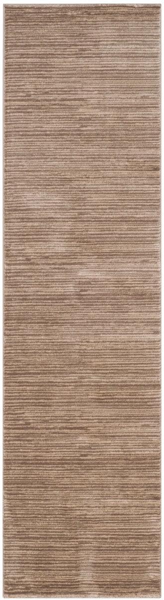 Elysian Light Brown Synthetic 2'2" x 8' Soft Texture Runner Rug