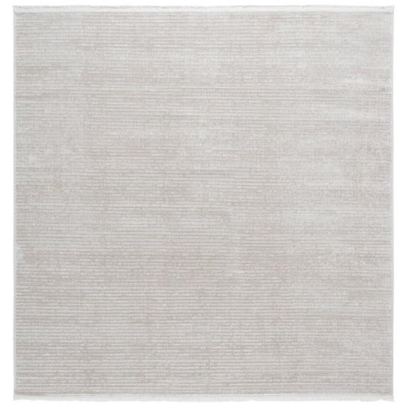 SAFAVIEH Whisper Zoe Solid Area Rug, Beige/Ivory, 6'7" x 6'7" Square