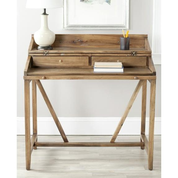 Wyatt Writing Desk With Pull Out - AMH6509 - Oak - Safavieh Couture