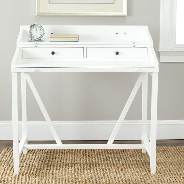 Wyatt Writing Desk With Pull Out - AMH6509 - White - Safavieh Couture