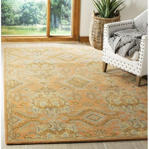 Wyndham WYD203 Hand Tufted Area Rug - Terracotta - 7'x7' - Safavieh.