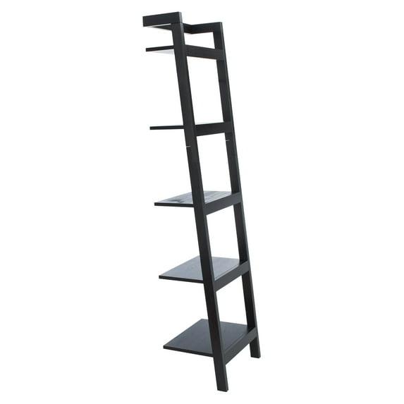 Yassi 5 Tier Leaning Etagere - ETG9403 - Black - Safavieh