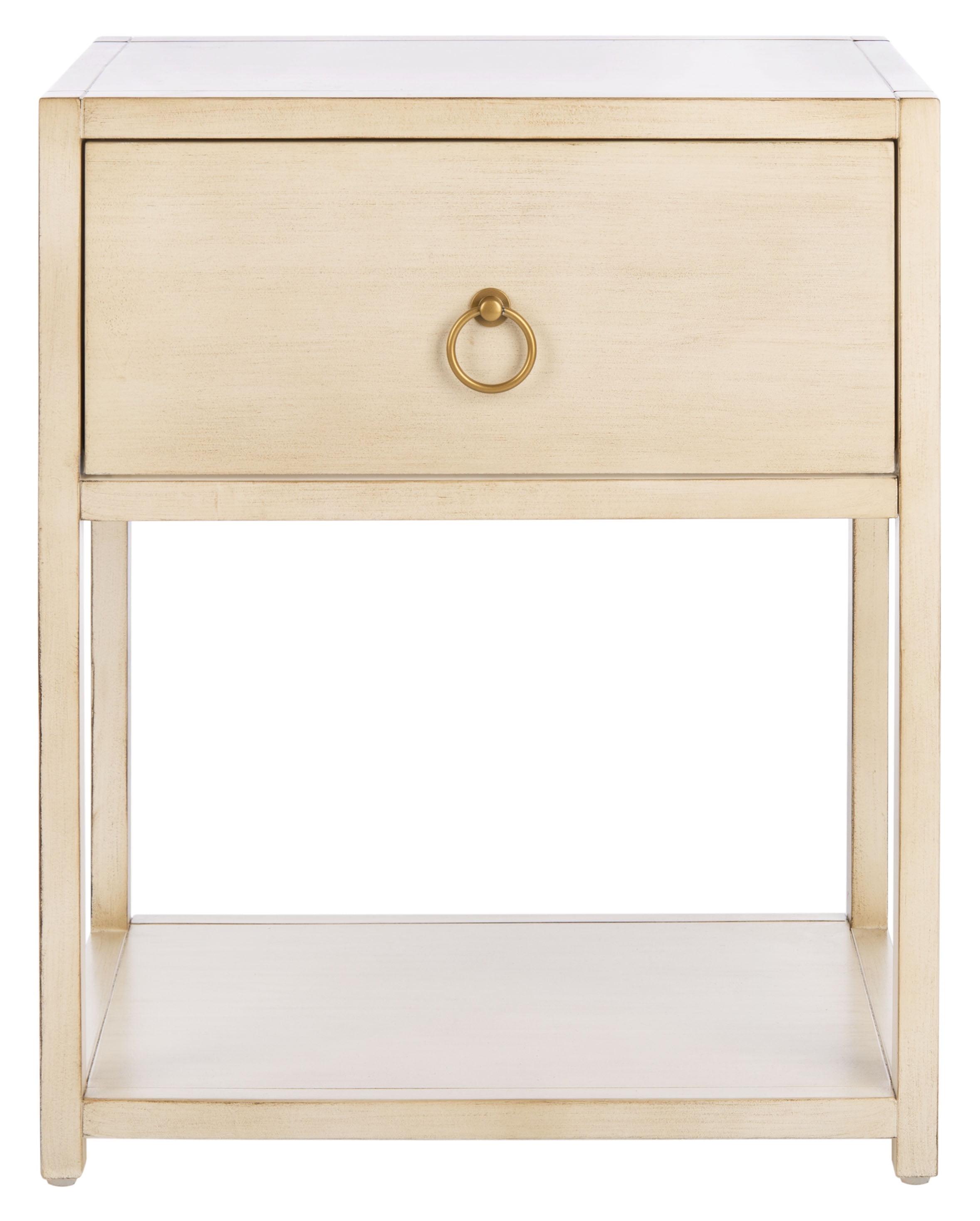 Yudi 1 Drawer 1 Shelf Nightstand  - Safavieh