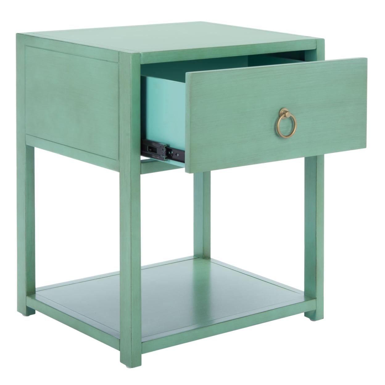 Yudi 1 Drawer 1 Shelf Nightstand  - Safavieh