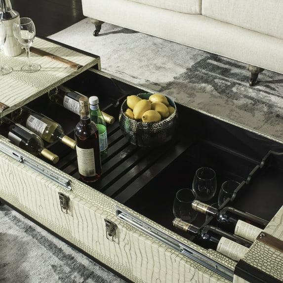 Zoe Trunk/Coffee Table - Cream - Safavieh
