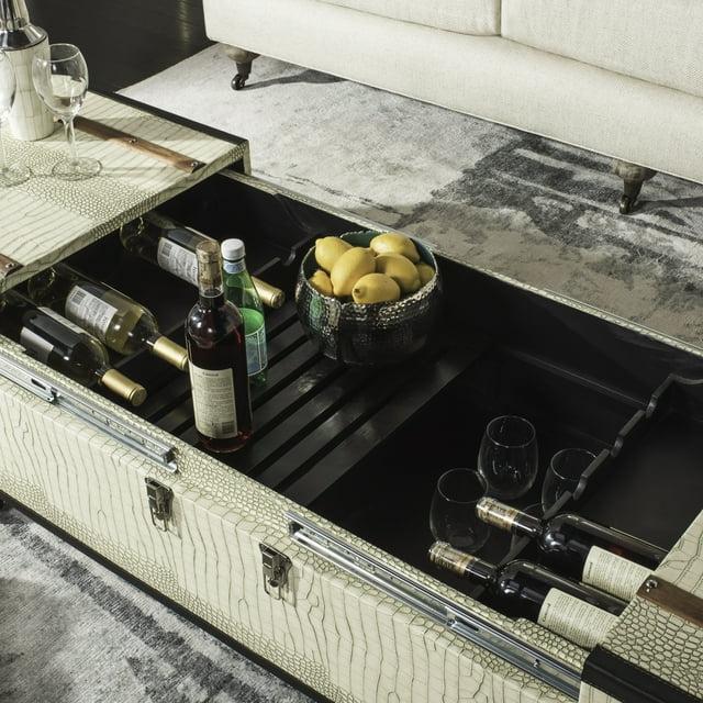 Zoe Trunk/Coffee Table - Cream - Safavieh