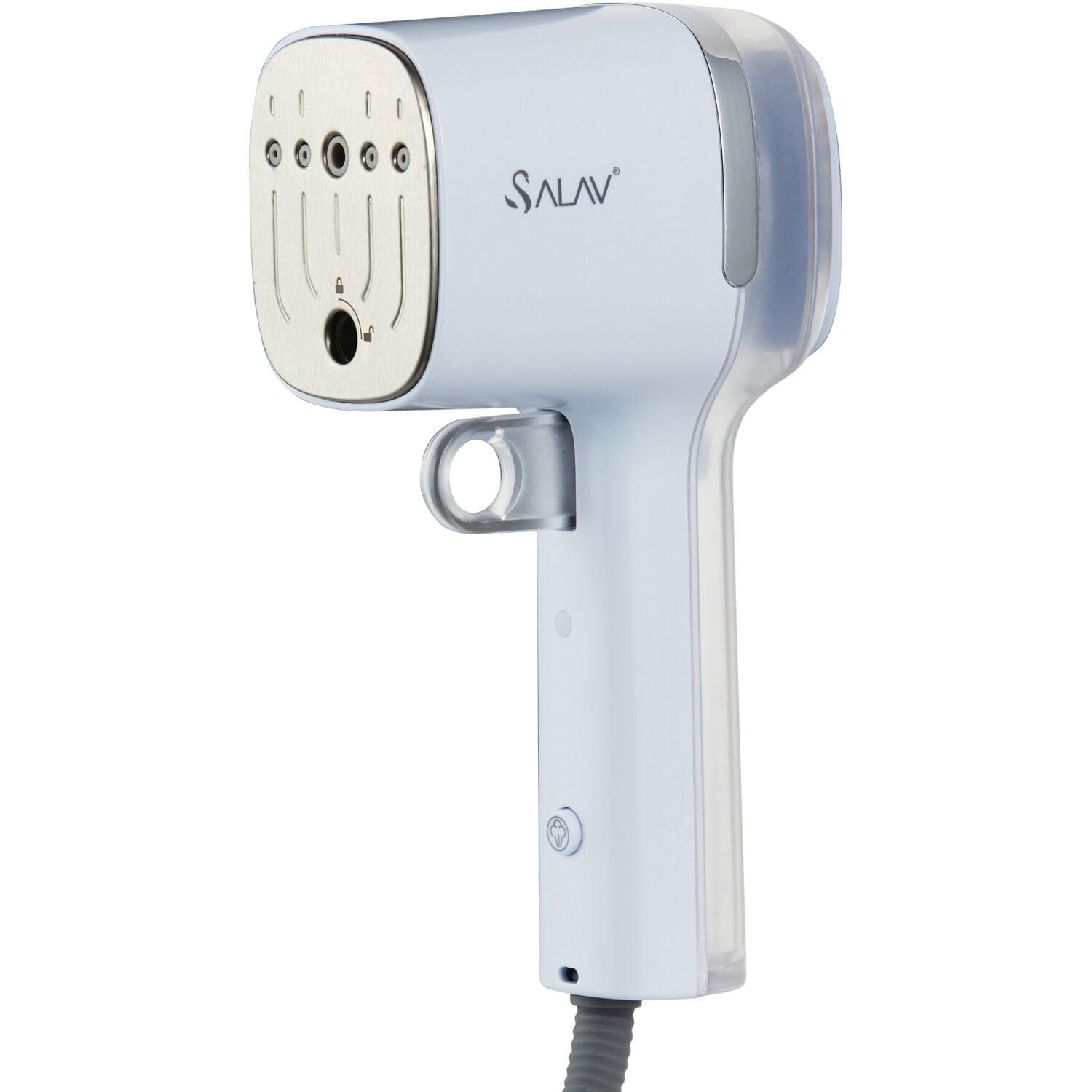 SALAV Quicksteam Travel Garment Steamer with 10-Second Heating Time and Brush Creaser Attachment