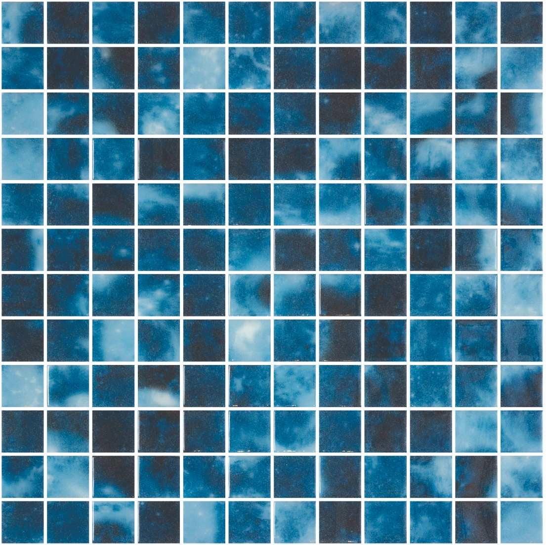 Croatia Blue 6" x 6" Polished Glass Mosaic Tile