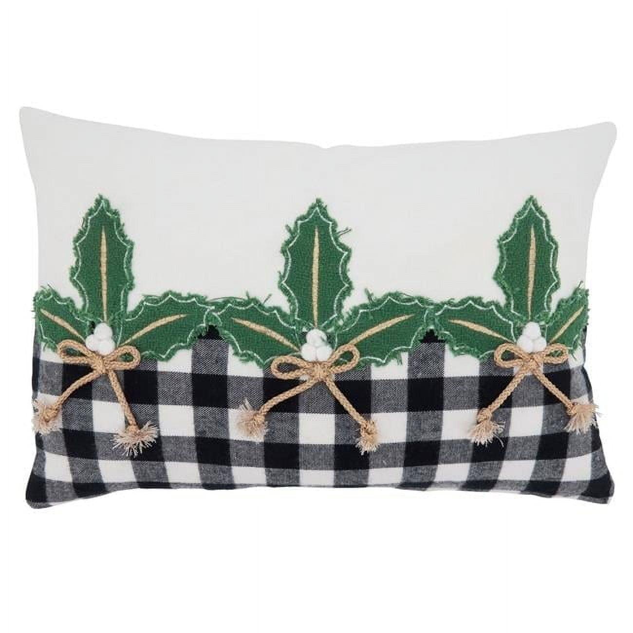 Saro Merry Martinique Collection Appliqued Reversible Throw Pillow