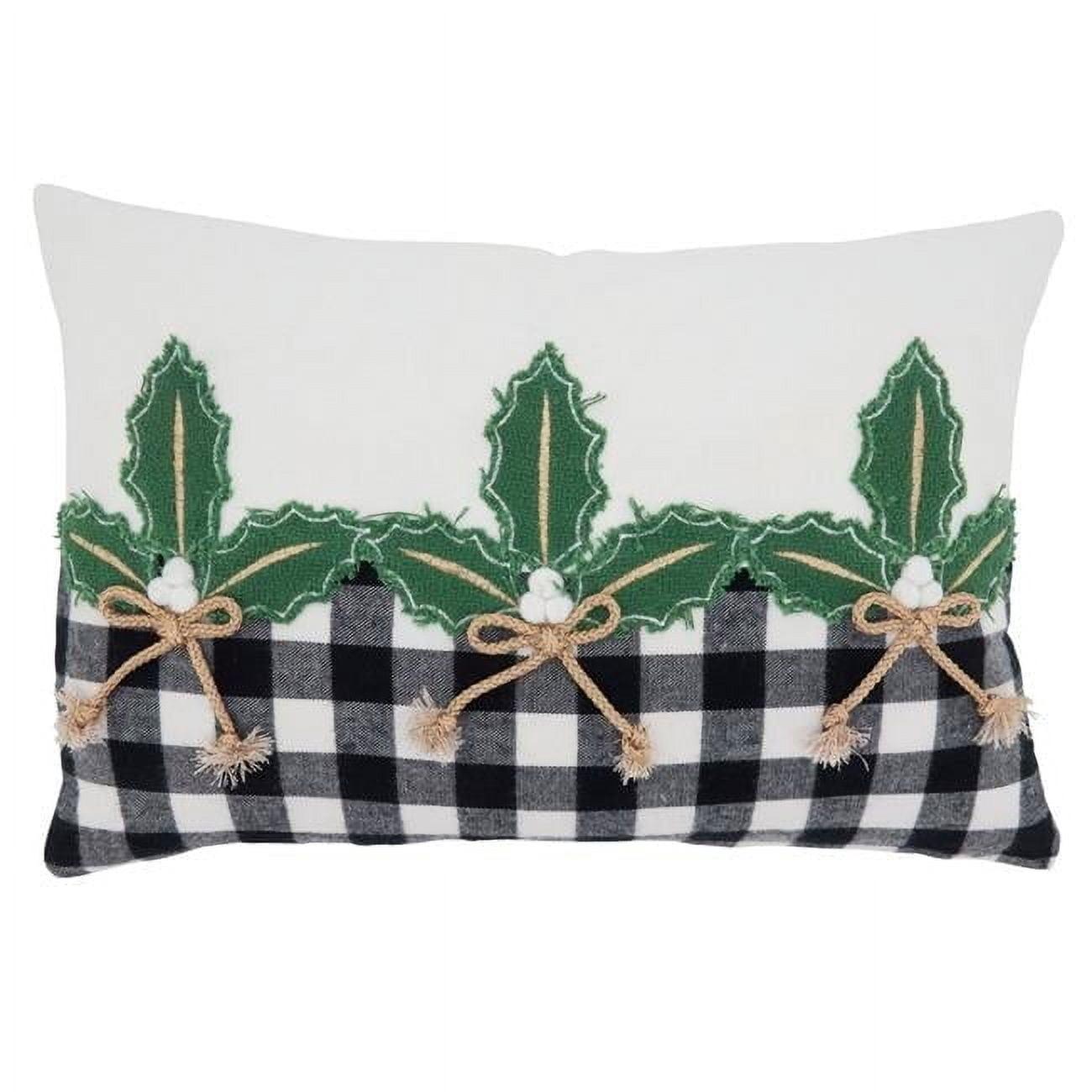 Saro Merry Martinique Collection Appliqued Reversible Throw Pillow
