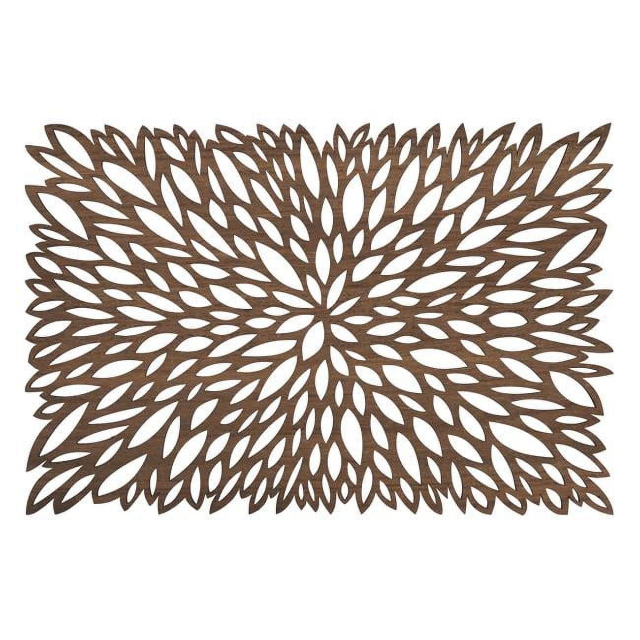 Saro Laser Cut Placemat Collection Floral Rectangle Placemat (Set of 4)